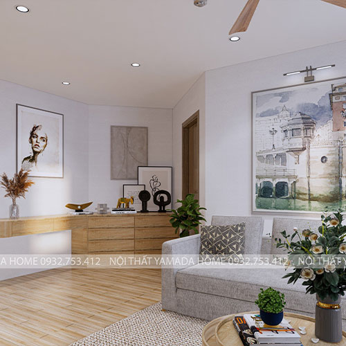 Bàn giao công trình thiết kế 1 phòng ngủ cho thuê đơn giản
