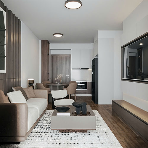 Ý tưởng thiết kế phòng khách nhỏ đẹp cho chung cư